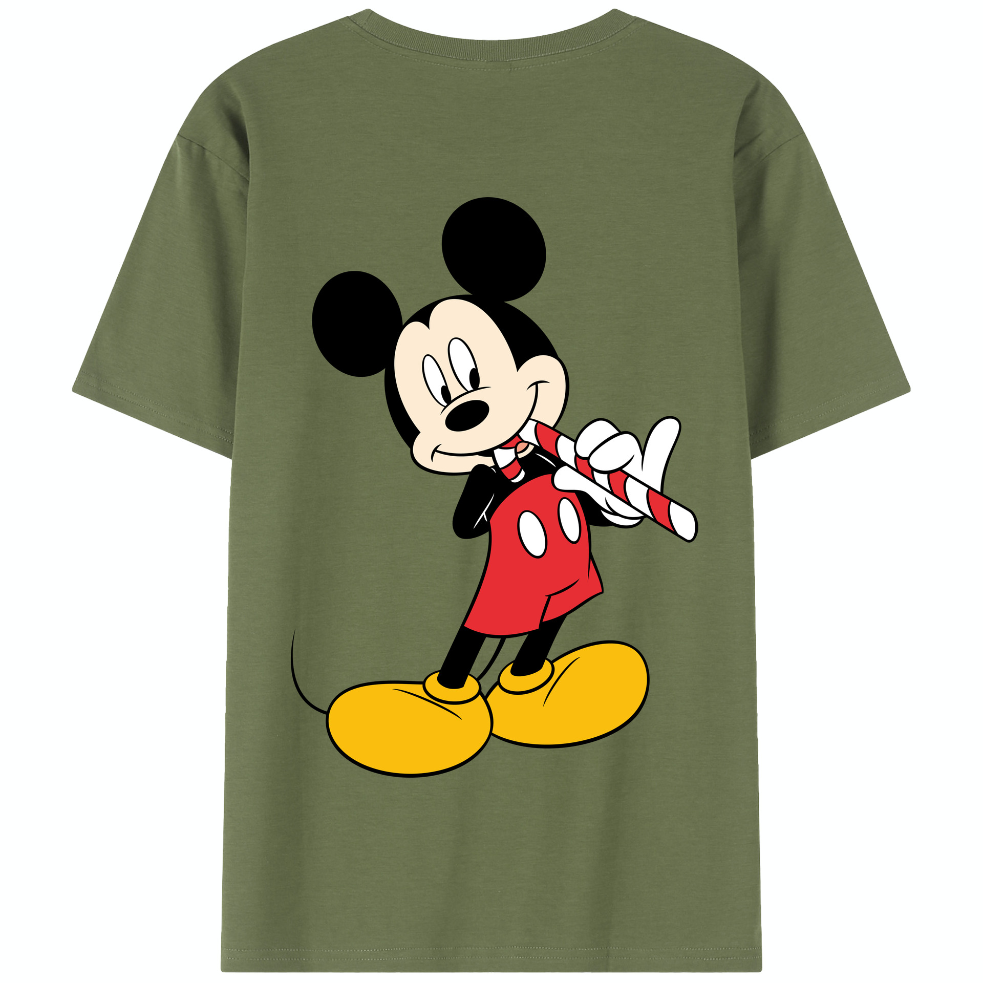 （画像用） ミッキーマウス Mickey Mouse 綿100％半袖Tシャツ（背面プリント）